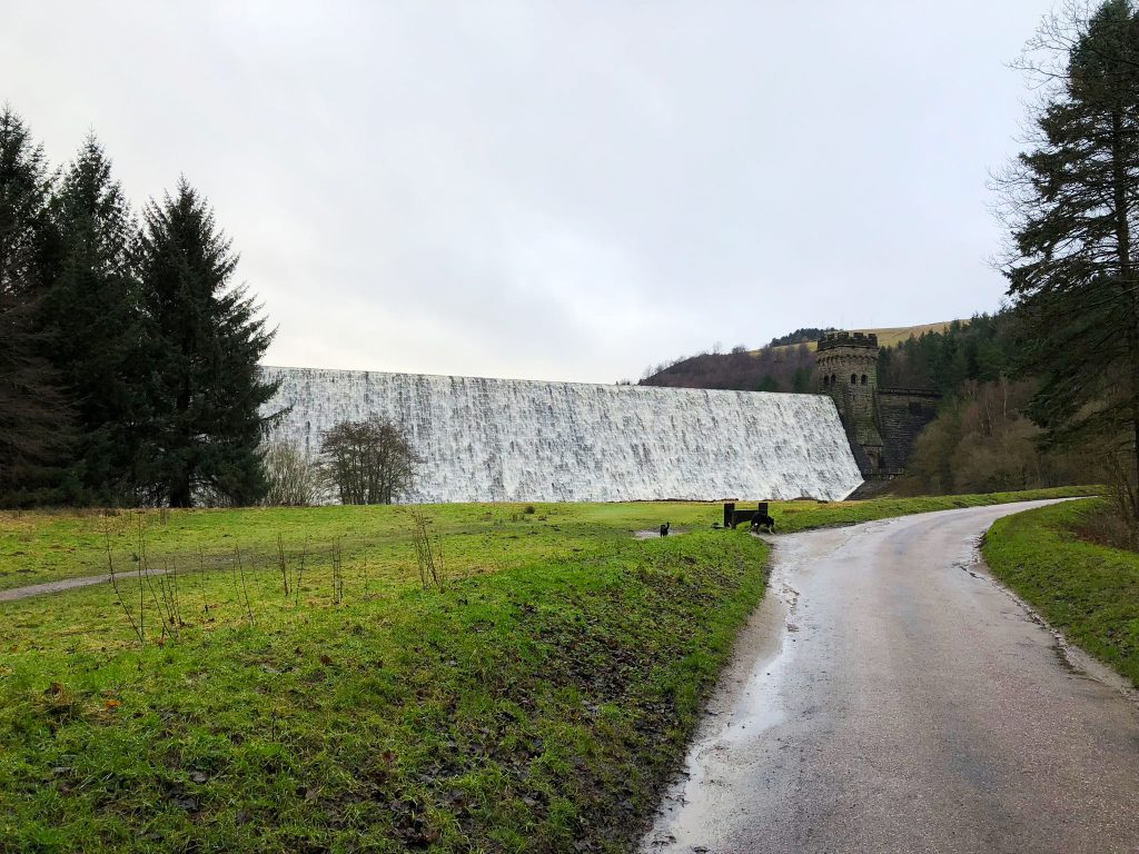 Derwent Dam overflowing after heavy rain