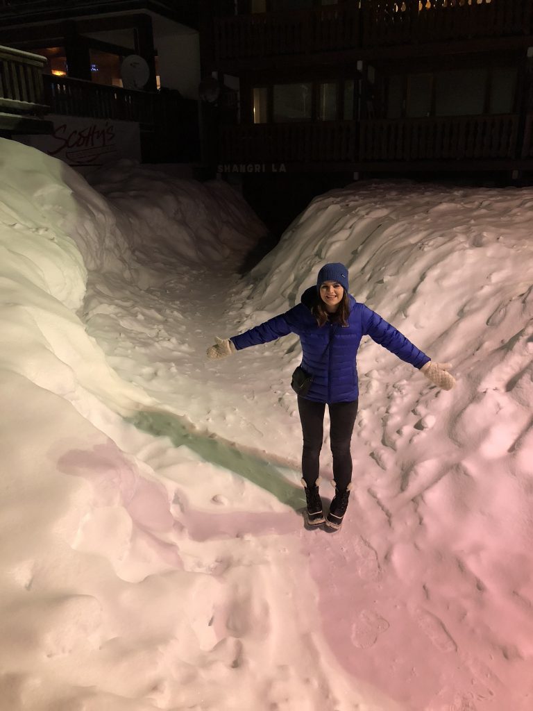 Briony in the Snow La Plagne