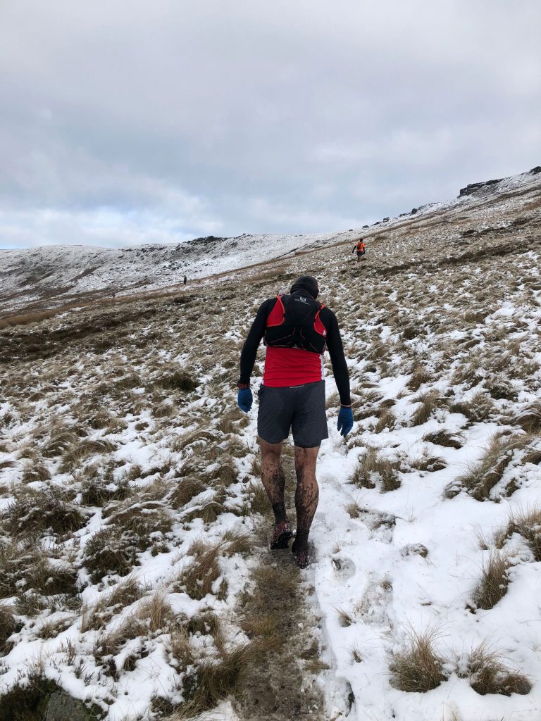 The difficult accent up Mickleden Edge