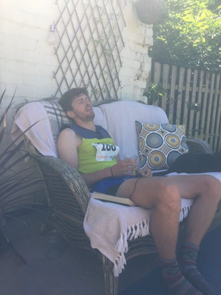 Tim Slack dying after Ladybower marathon 2018