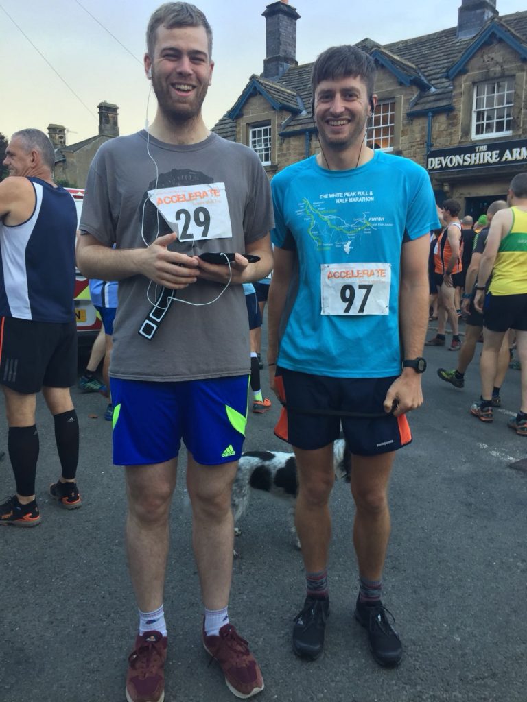 Tim Slack & James Moor Pilsley Fell Race Start Line