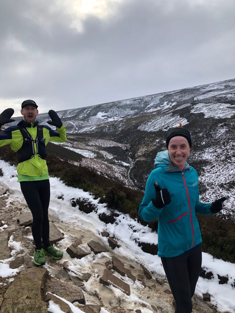 Dan Thacker & Jess Booth on Mickleden Edge
