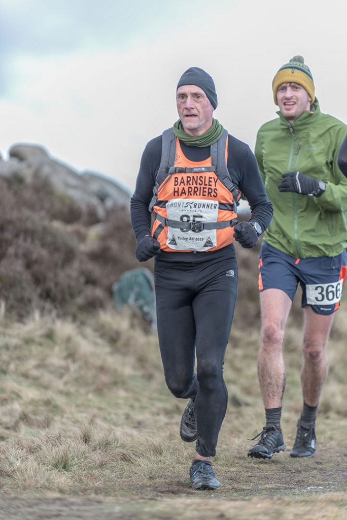 Tim Slack running Tigger Tor Fell Race